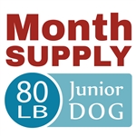 Month Supply - 80 lb Junior Dog