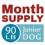 Month Supply - 90 lb Junior Dog
