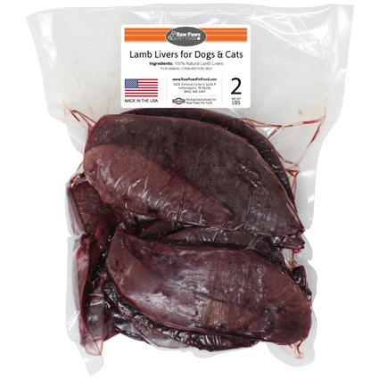 Lamb Liver for Dogs & Cats, 2 lbs