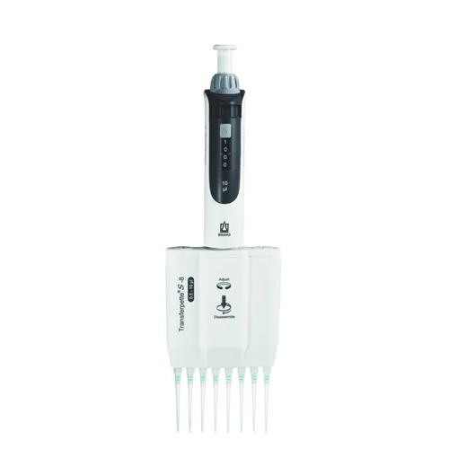 BrandTech Scientific Transferpette S-8 Multichannel M8-10, 0.5 to 10ul Pipette