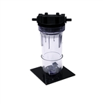 Labconco 7815300 Clear Canister for Chemical Trap with stand for RapidVap and CentriVap Systems