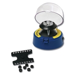 Benchmark Scientific Blue mini-centrifuge with 2 rotors