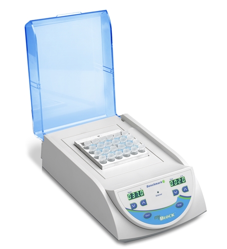 Benchmark Scientific myBlock l- digital dry bath with 1 Quick-Flip blocks (BSWCMB) for tubes (0.2 to 2.0ml, PCR strips and PCR plates, 115V