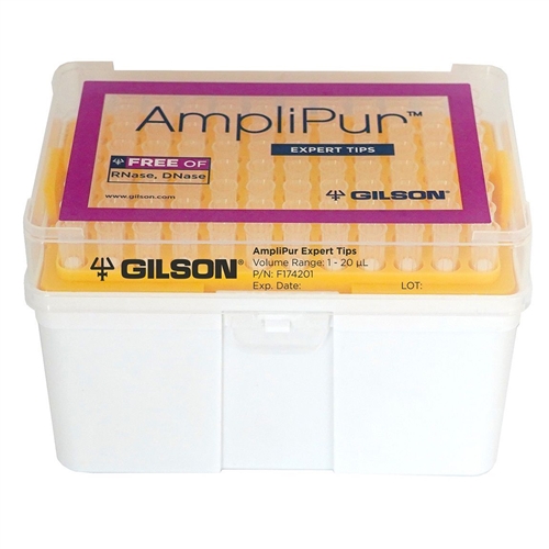 Gilson F174201 AmpliPur Expert Tips, 1-20uL