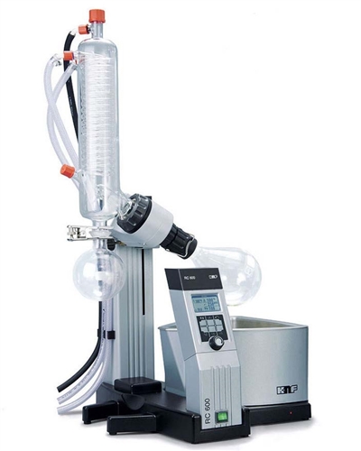 KNF RC600 Rotary Evaporator w/ Dry Ice Condenser