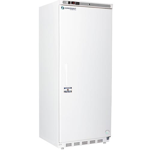 Corepoint Scientific NSPF201WWW-0MHC -15C to -25C Single Swing Solid Door Freezer