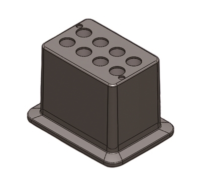 Scilogex Block, used for 15mL tubes, 8 holes