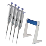 Scilogex MicroPette Plus Pipettor, Starter Kit-1. 0.5-10ul, 2-20ul, 20-200ul, 100-1000ul & Linear Stand