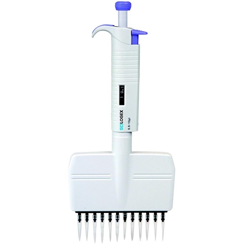 Scilogex MicroPette Plus 12-Channel Autoclavable Pipettor, 5-50Î¼l