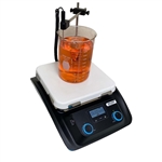 SCILOGEX SCI500HS-Pro LCD Digital 10 x 10 Magnetic Hotplate Stirrer, ceramic-glass plate, with PT1000 Sensor & Sensor Stand