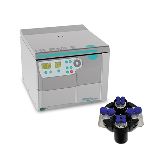 Hermle Z327 Centrifuge Tissue Culture Bundle w/ Swing Out Rotor for 15ml and 50ml Tubes