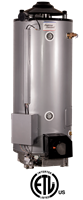 ULN-80-125-AS American Standard 80 Gallon Ultra Low NOx Heavy Duty Commercial Gas Water Heater