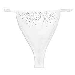 Cleava - Rhinestone Splash - White