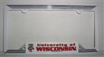 Wisconsin Badgers License Plate Frame - Plastic