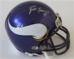 Brett Favre Autograph Vikings Mini Helmet