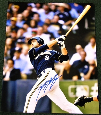 Milwaukee Brewers Ryan Braun Autograph 11x14 Photo