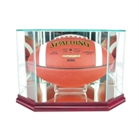 Football Glass Octagon Display Case