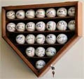 23 Baseball Display Case Cabinet Holder