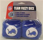 Detroit Lions Fuzzy Dice