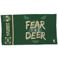 Milwaukee Bucks Official Playoff Locker Room Towel