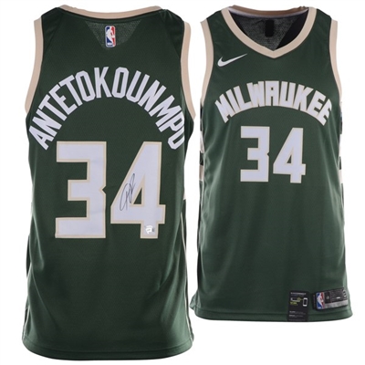 Giannis Antetokounmpo Autograph Nike Swingman Jersey