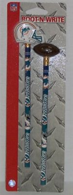Miami Dolphins Pencil And Eraser Set