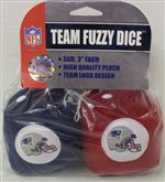 New England Patriots Fuzzy Dice