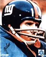 New York Giants Y.A. Tittle Autograph 8x10 Photo