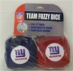 New York Giants Fuzzy Dice