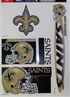 New Orleans Saints Window Cling Sheet