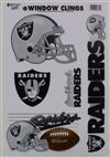 Oakland Raiders Window Cling Sheet