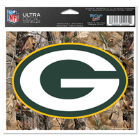 Green Bay Packers Ultra decals 5" x 6" - colored