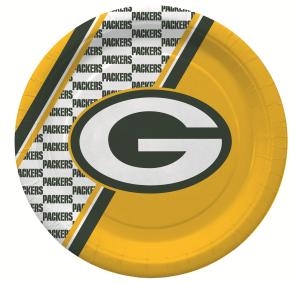 Grenn Bay Packers Disposable Paper Plate - 20 PK