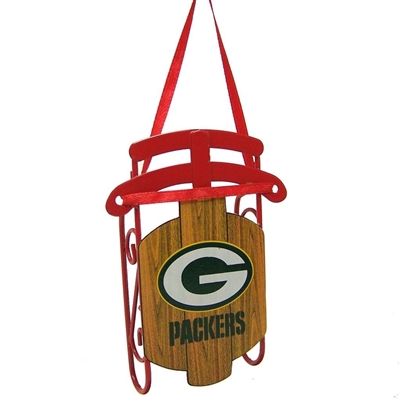 Green Bay Packers Sled Ornament