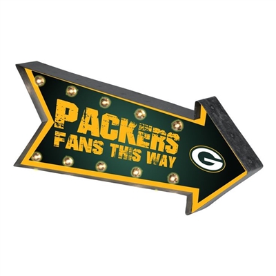 Green Bay Packers Arrow Sign