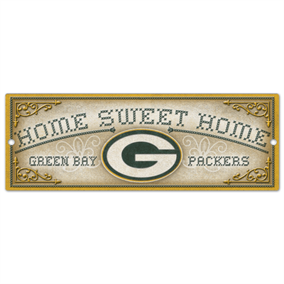 Green Bay Packers Wood Sign 6x17