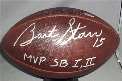 Bart Starr autograph Official NFL "Duke" Football