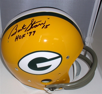 Bart Starr Autograph Official TK Throwback Full Size Helmet