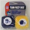 San Diego Chargers Fuzzy Dice