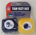 San Diego Chargers Fuzzy Dice