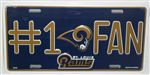 St. Louis Rams License Plate