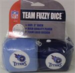 Tennessee Titans Fuzzy Dice