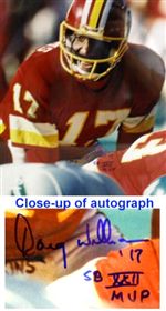 Washington Redskins Doug Willaims Autograph 11x14