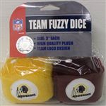 Washington Redskins Fuzzy Dice