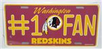 Washington Redskins License Plate