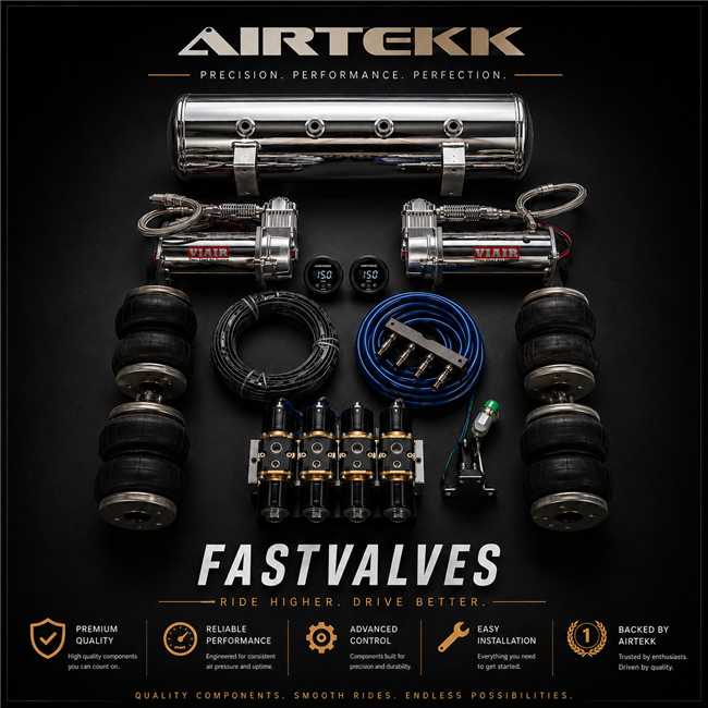 FAST VALVE AIR SUSPENSION COMBO SETUP KIT LOWRIDERS HYDRO STYLE