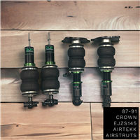 87-91 TOYOTA CROWN E-JZS145AIRTEKK AIRSTRUTS