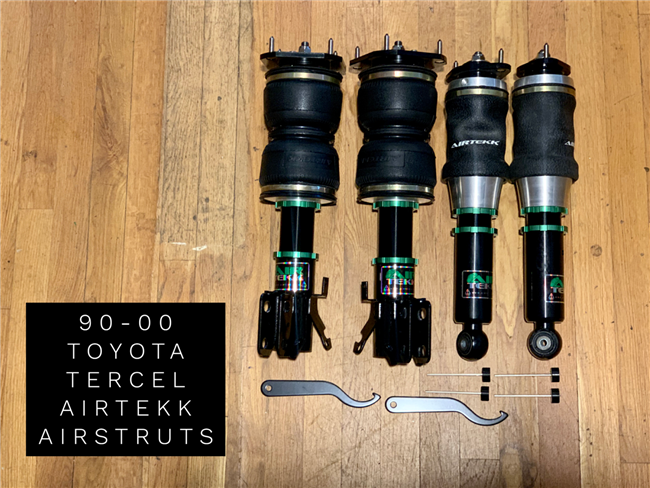 90-00 TOYOTA TERCEL AIRTEKK AIRSTRUTS