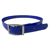 blue dog collar strap