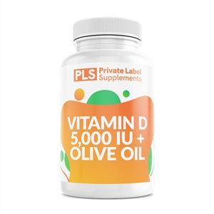 VITAMIN D 5000 IU + OLIVE OIL private label white label supplement